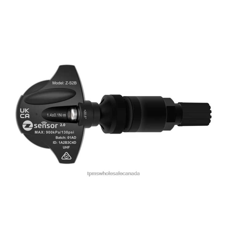 TPMS Programming Tool - Lotus Cars OE Replacement TPMS Sensor - OE P/N B121G6000F, 12825085 Freq 433Mhz 2FN8X1014 Metal Valve Stem - Black