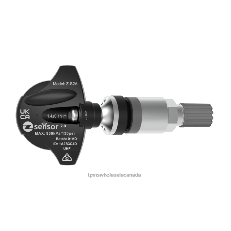 TPMS Sensor Replacement - SsangYong Motor OE Replacement TPMS Sensor - OE P/N 4199034000 Freq 433Mhz 2FN8X853 Metal Valve Stem - Silver